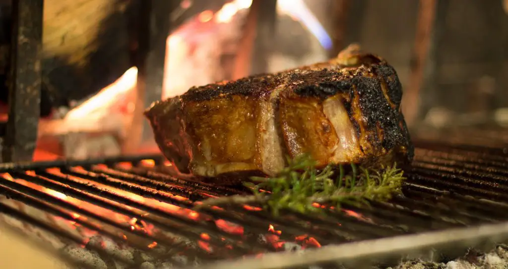 Steak on the grill