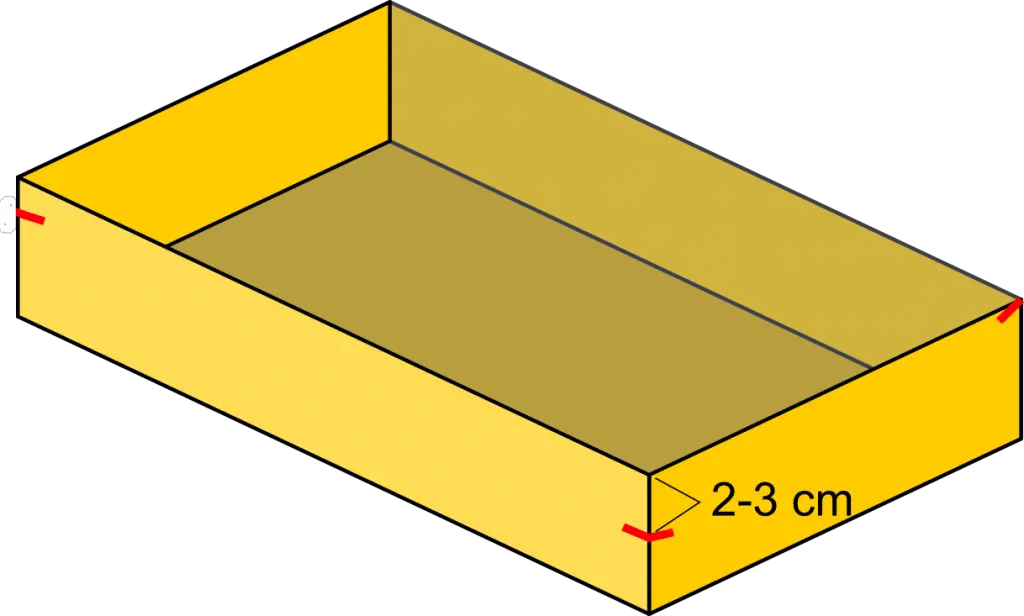 Making hawker's tray - Figure 1 - mark