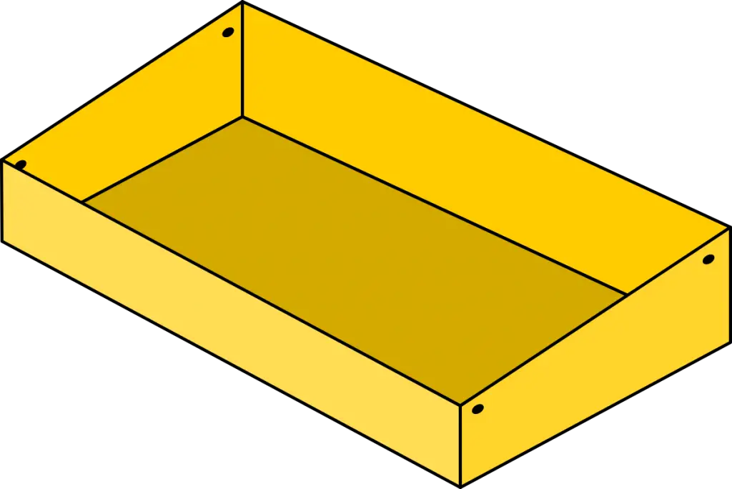 Making a hawker's tray - Figure 3 - Drill holes