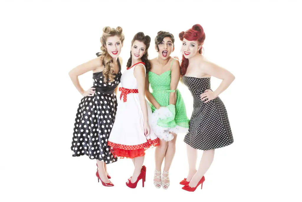 4 women in petticoat at the party - the best theme party themes